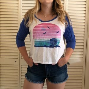 O’Neill sunset baseball tee